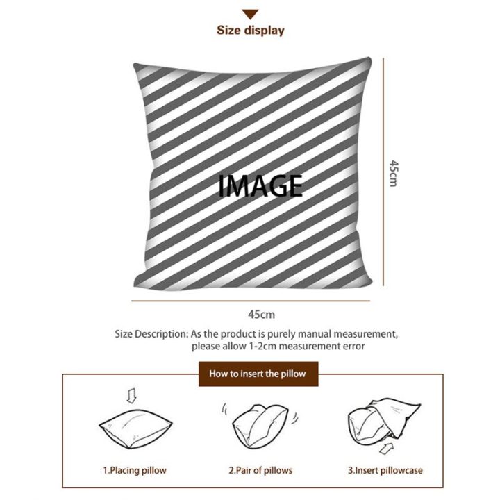 HUGSIDEA Optometry Print Blue Cushion Cover Throw Pillowcase Cotton Linen Sofa Luxury Home Decorat Car Seat